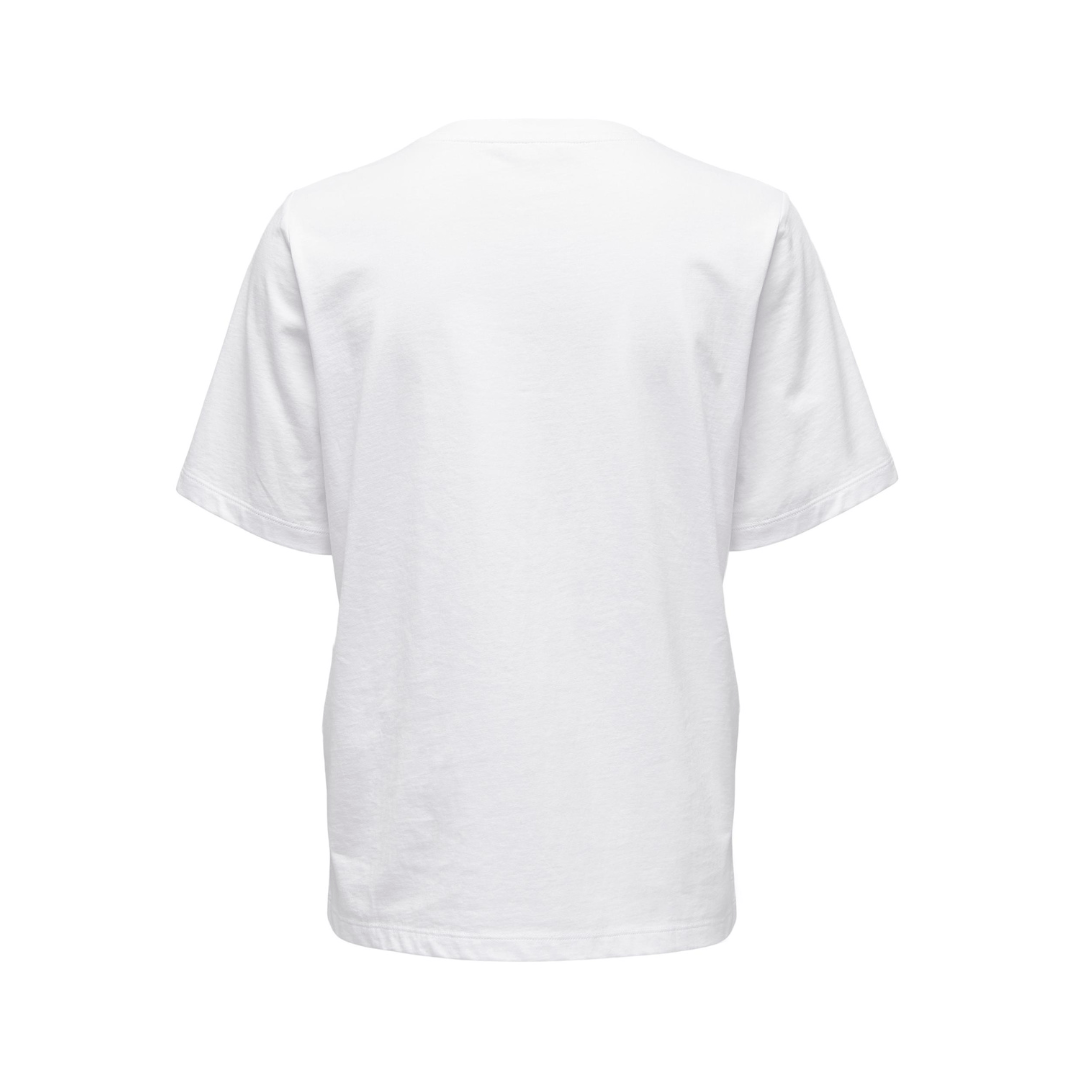 ONLY - T-SHIRT - ONLY TEE 15270390 - HVID