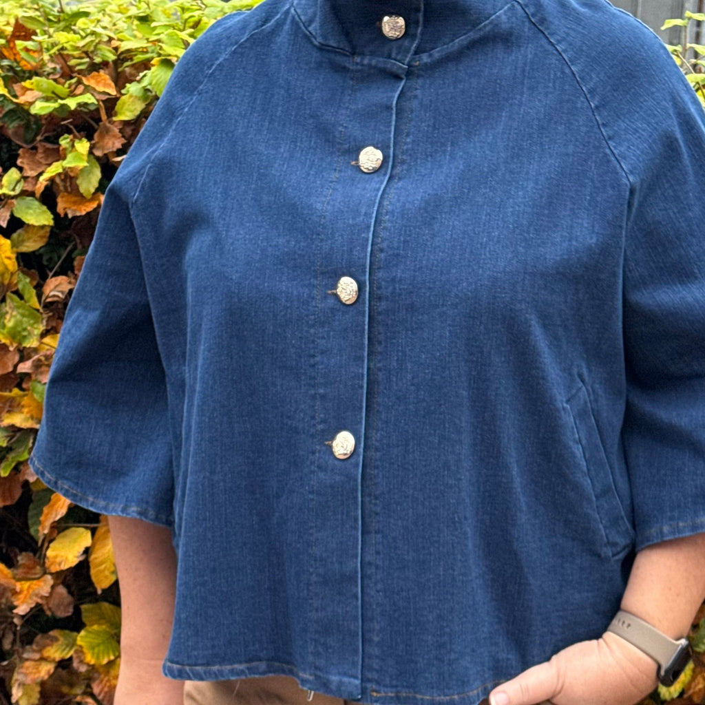 MARTA DU CHATEAU - JAKKE - ARWEN 248370J - MEDIUM BLUE DENIM