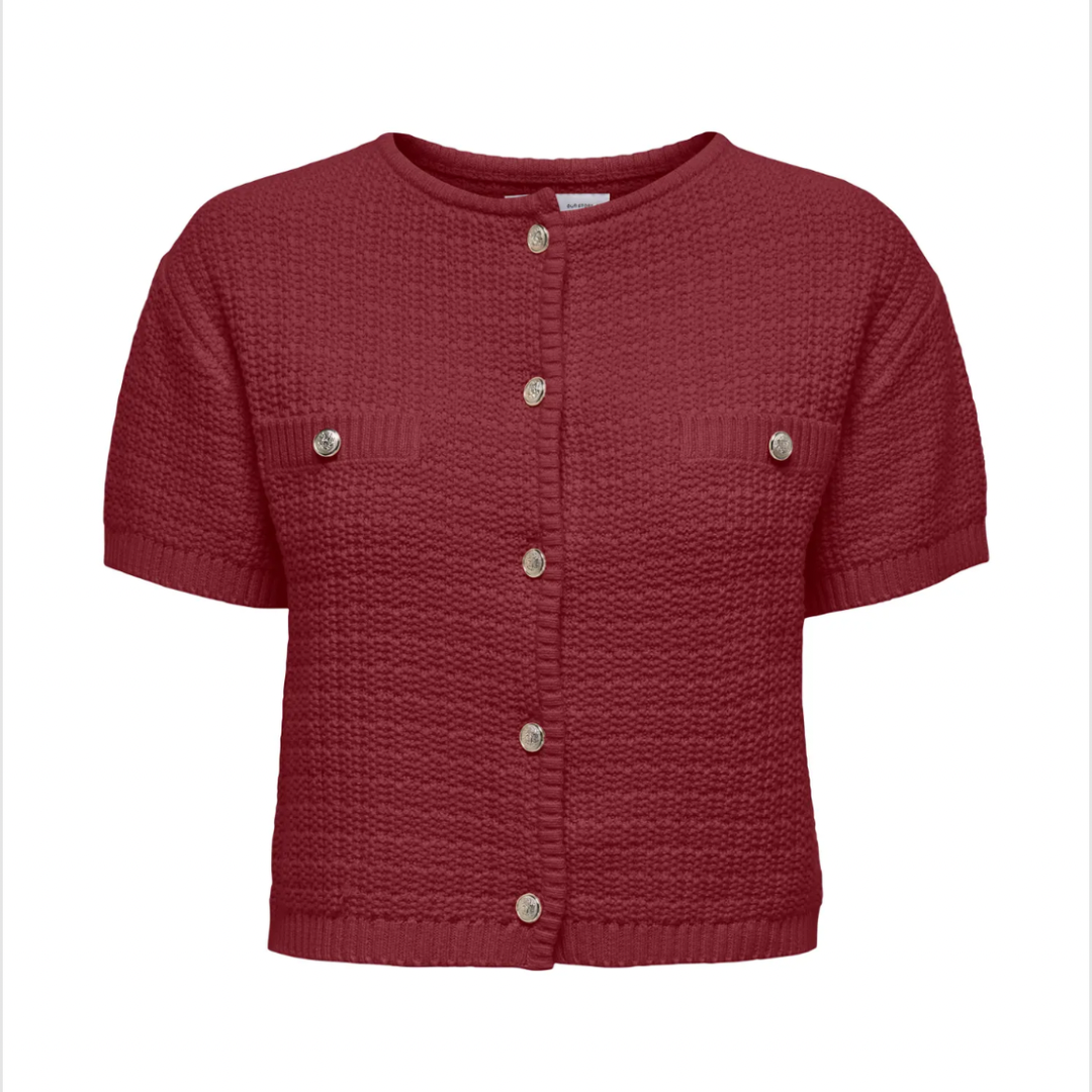 ONLY - CARDIGAN - KIEL BUTTON 15357616 - CABERNET