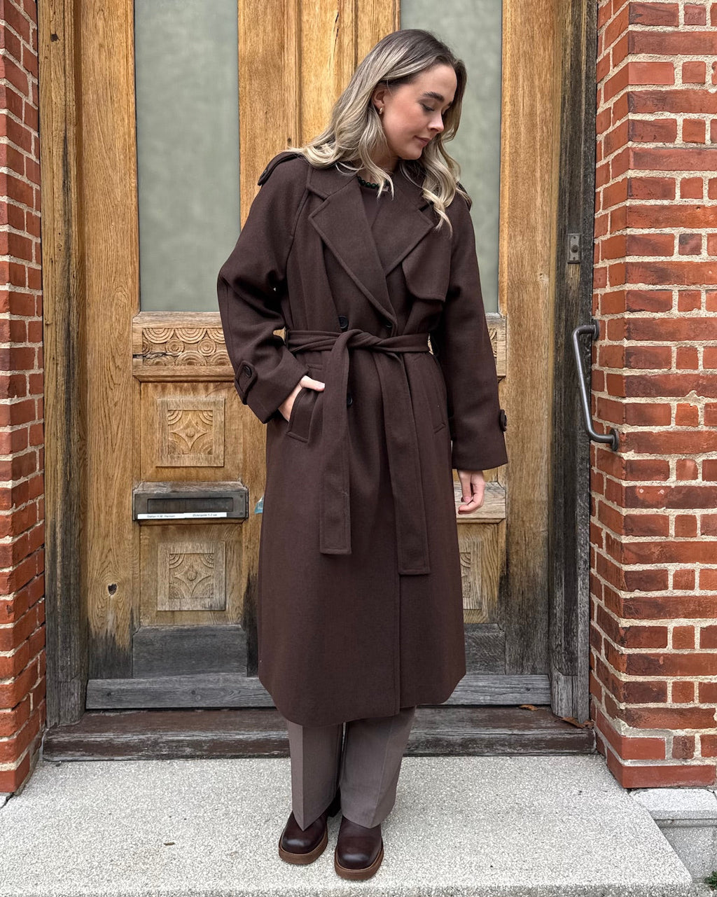 ONLY - FRAKKE - DEAR-TRILLION 15344734 - CHOCOLATE BROWN MELANGE