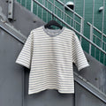 MBYM - T-SHIRT - EMRYS 56589020 - GREY MEL/SUGAR STRIPE