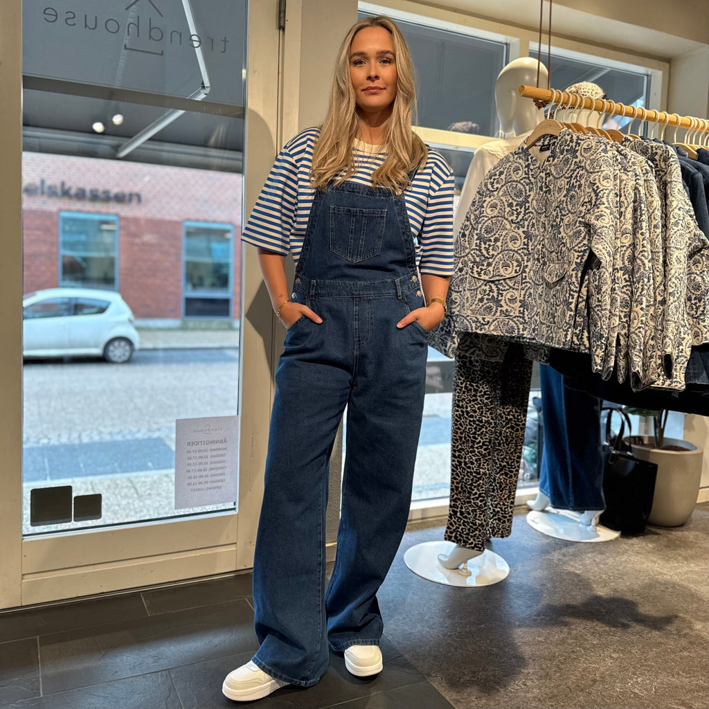 PIECES - DUNGAREE - FENNA 17161134 - DARK BLUE DENIM