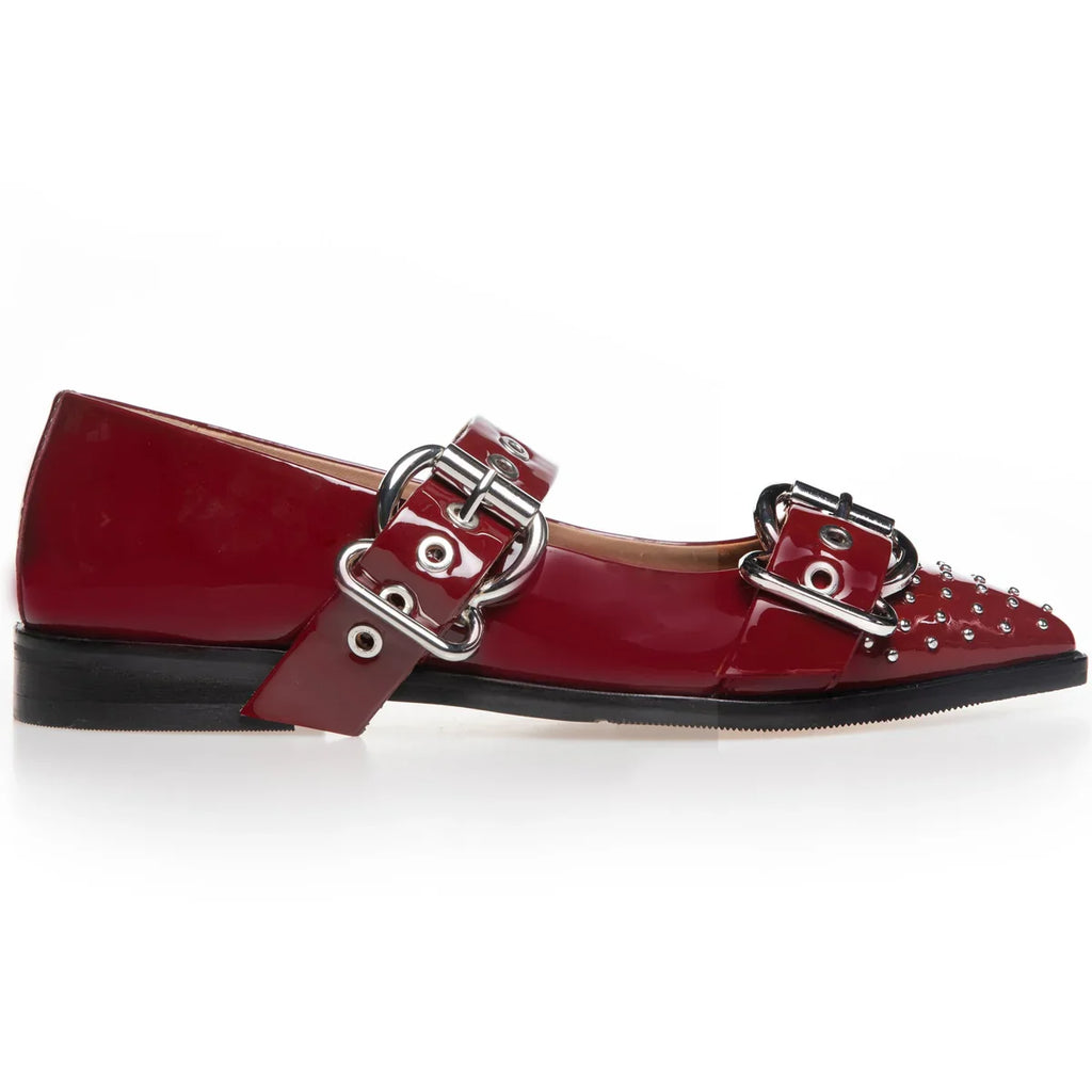 COPENHAGEN SHOES - BALLERINA - FUTURE VIBES PATENT - BORDO