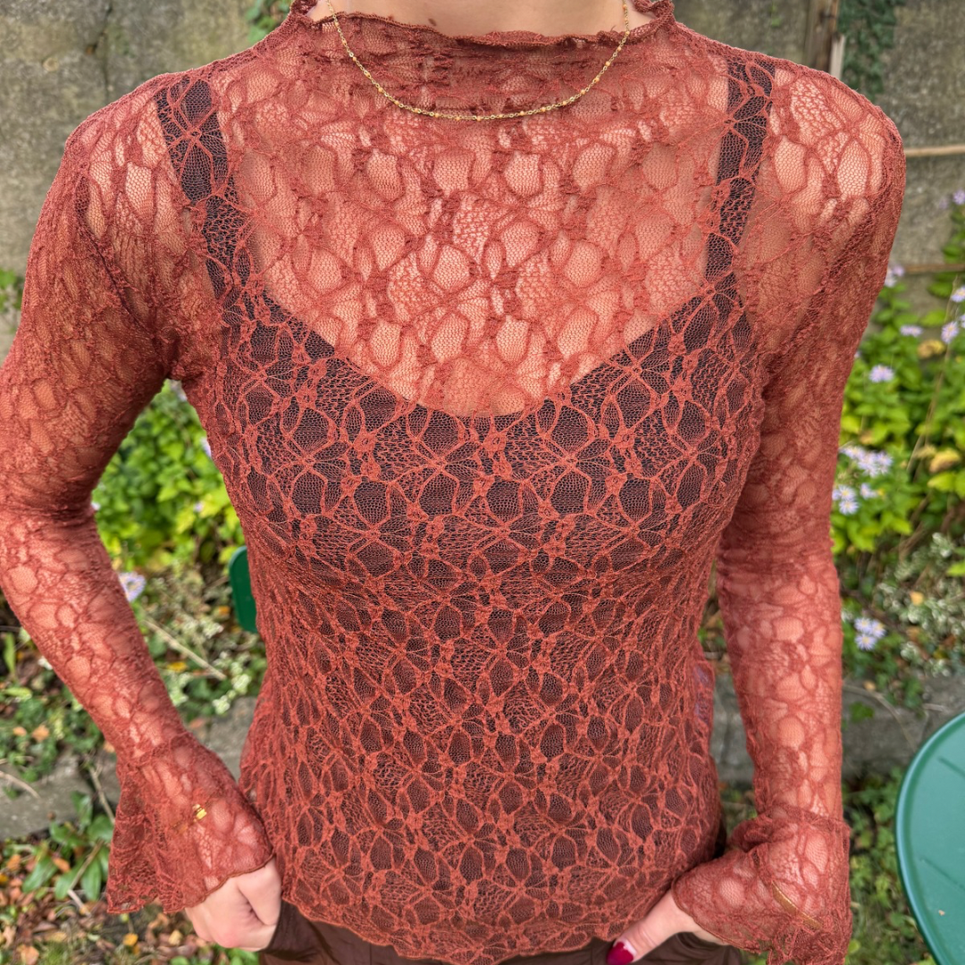 BY LUND - BLONDE BLUSE - OLIVIA CY24219 - BURNED CARAMEL