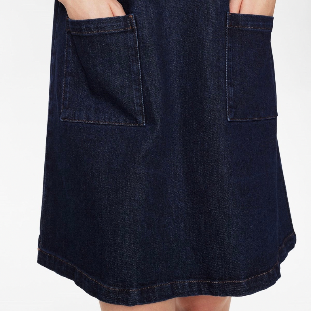 NÜMPH - DENIMKJOLE - LONDON 705192 - DARK BLUE DENIM