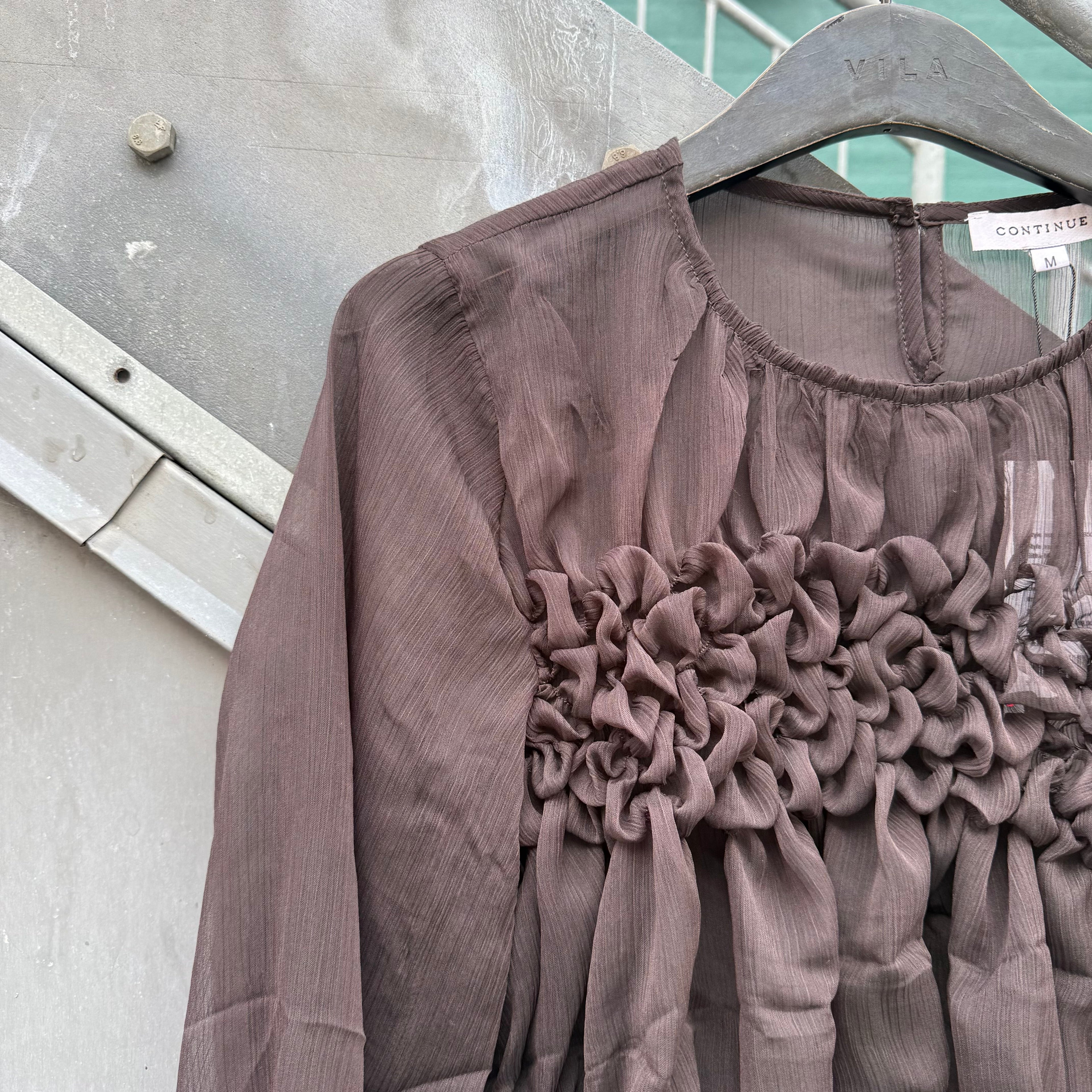 CONTINUE - BLUSE - GITHA  14950 - BROWN