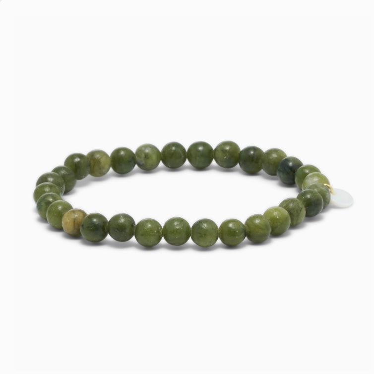 SOÏ - KRYSTAL ARMBÅND - SOUTHERN JADE 4 MM.