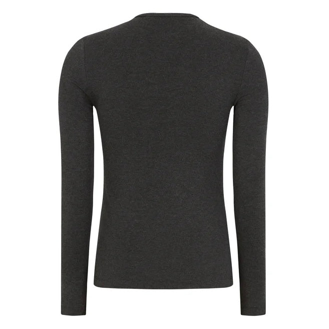 SOFT REBELS - BLUSE - ROMAN SR424-300 - CHARCOAL MELANGE