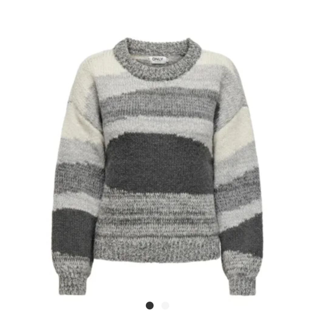 ONLY - STRIK - JENNY 15327620 - GRÅ/HVID/SORT