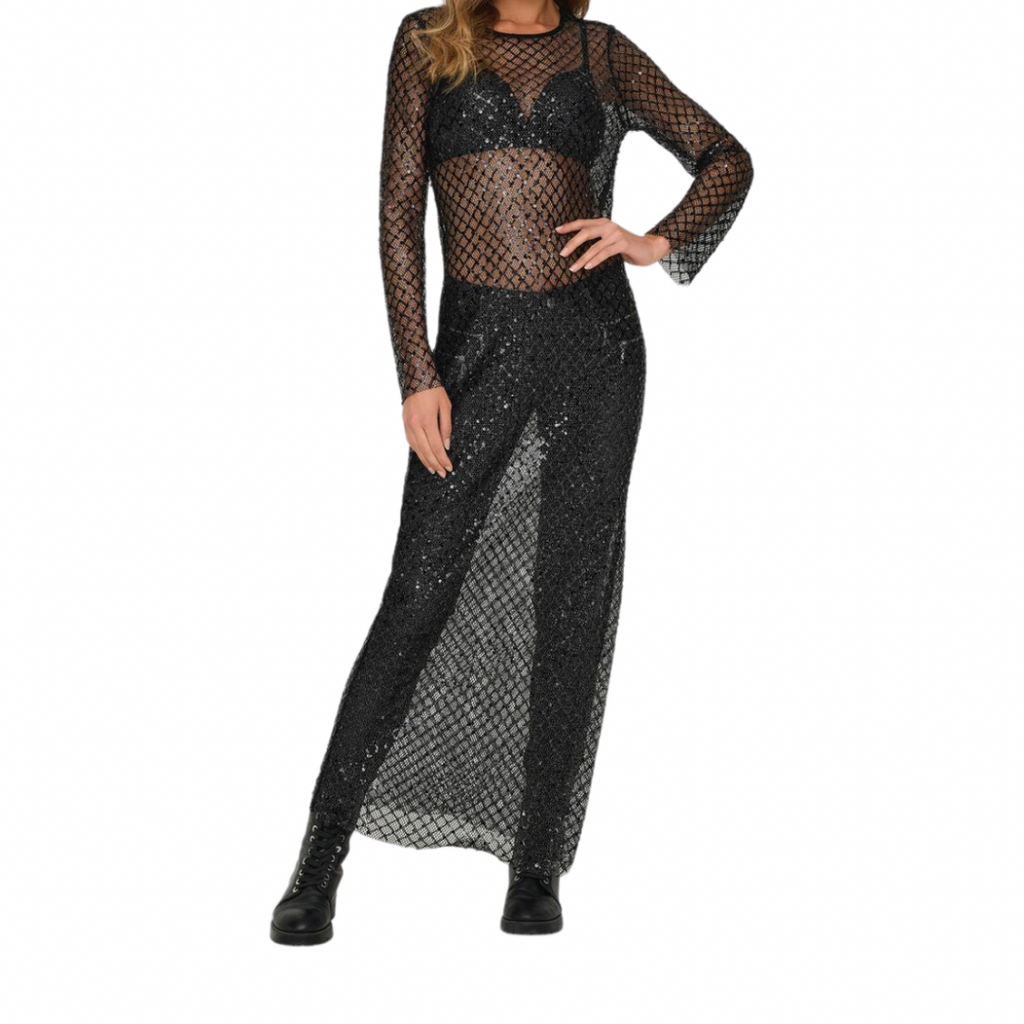 ONLY - KJOLE - DONNA LS ANKLE  - 15332684 - SORT
