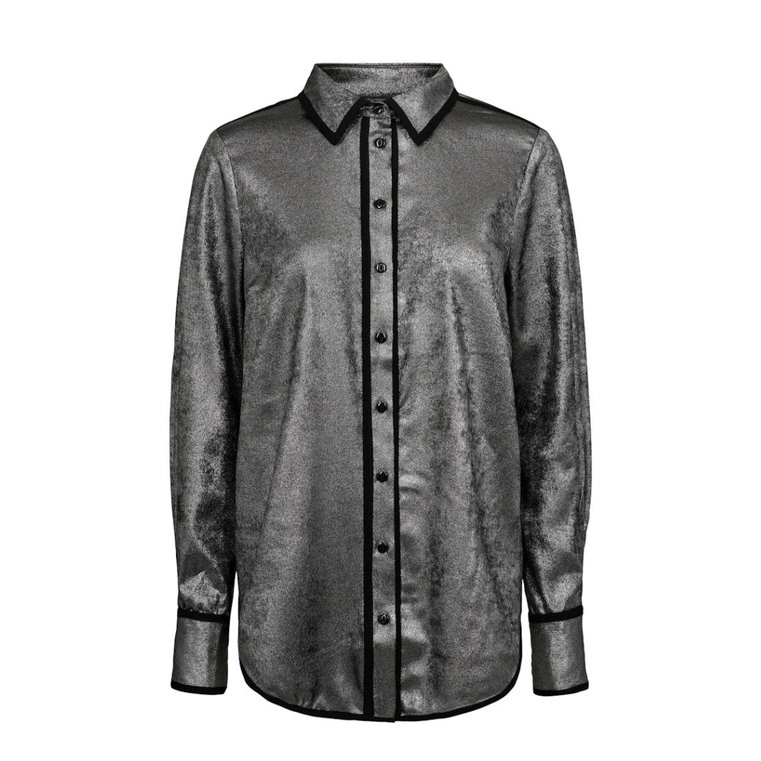 NÜMPH - SKJORTE - HILARY 704933 - SILVER
