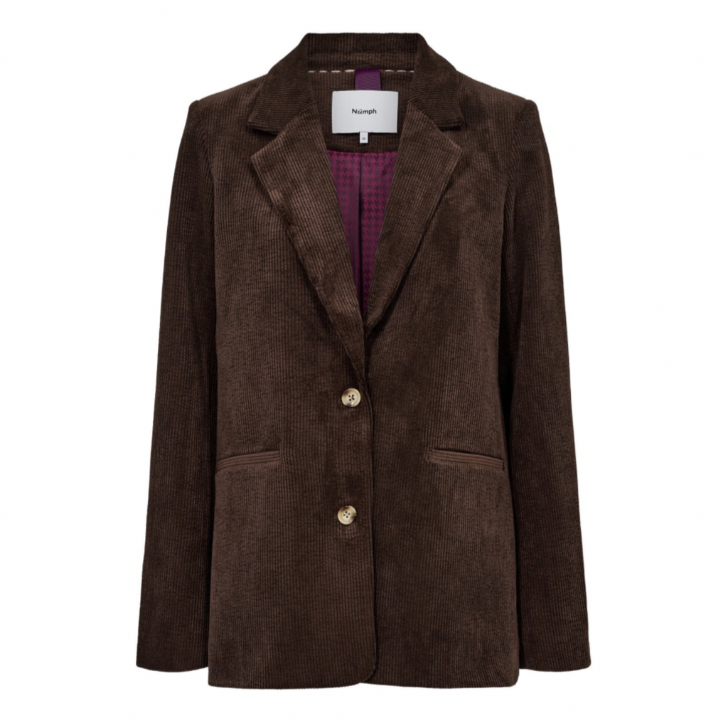 NÜMPH - BLAZER - THEA 706025 - BLACK COFFEE