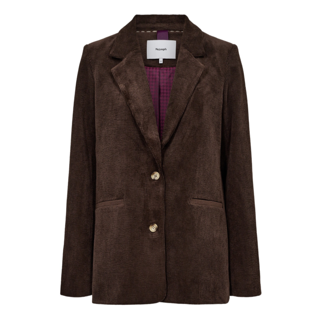 NÜMPH - BLAZER - THEA 706025 - BLACK COFFEE
