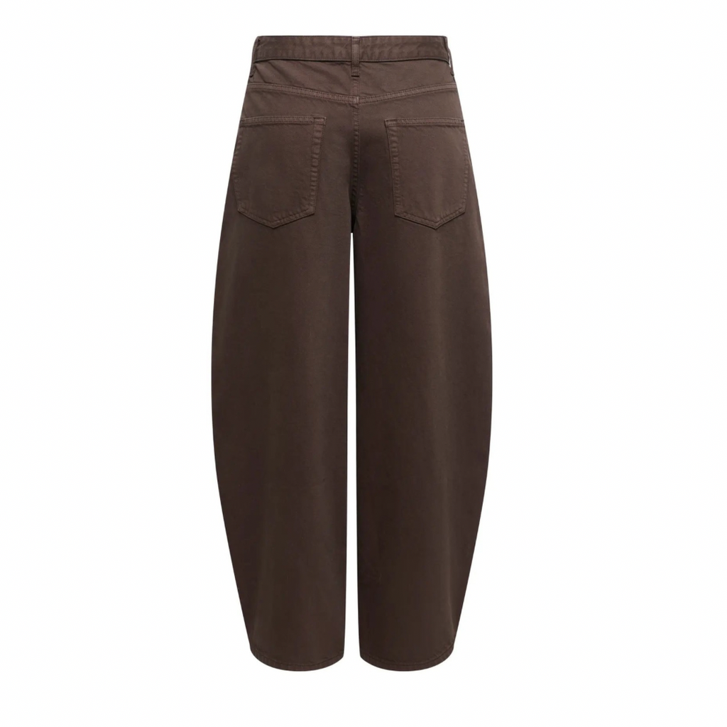 ONLY - JEANS - TAYLOR BARREL 15371733 - DARK BROWN DENIM