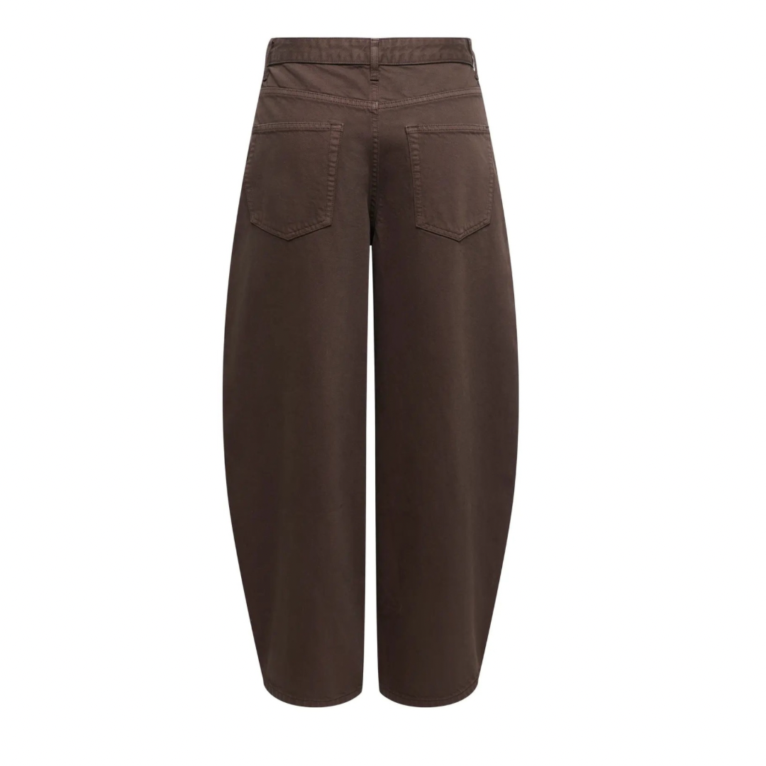 ONLY - JEANS - TAYLOR BARREL 15371733 - DARK BROWN DENIM