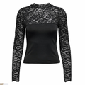 ONLY - BLONDE BLUSE - LIV LACE - 15336274 - SORT