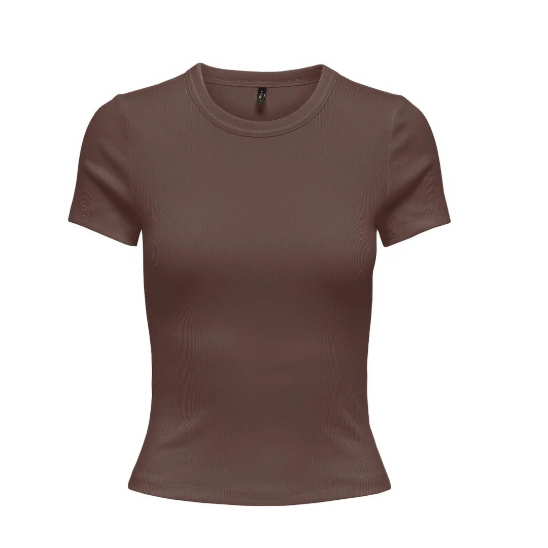 ONLY - T-SHIRT - VAL 15369240 - CHOCOLATE MARTINI