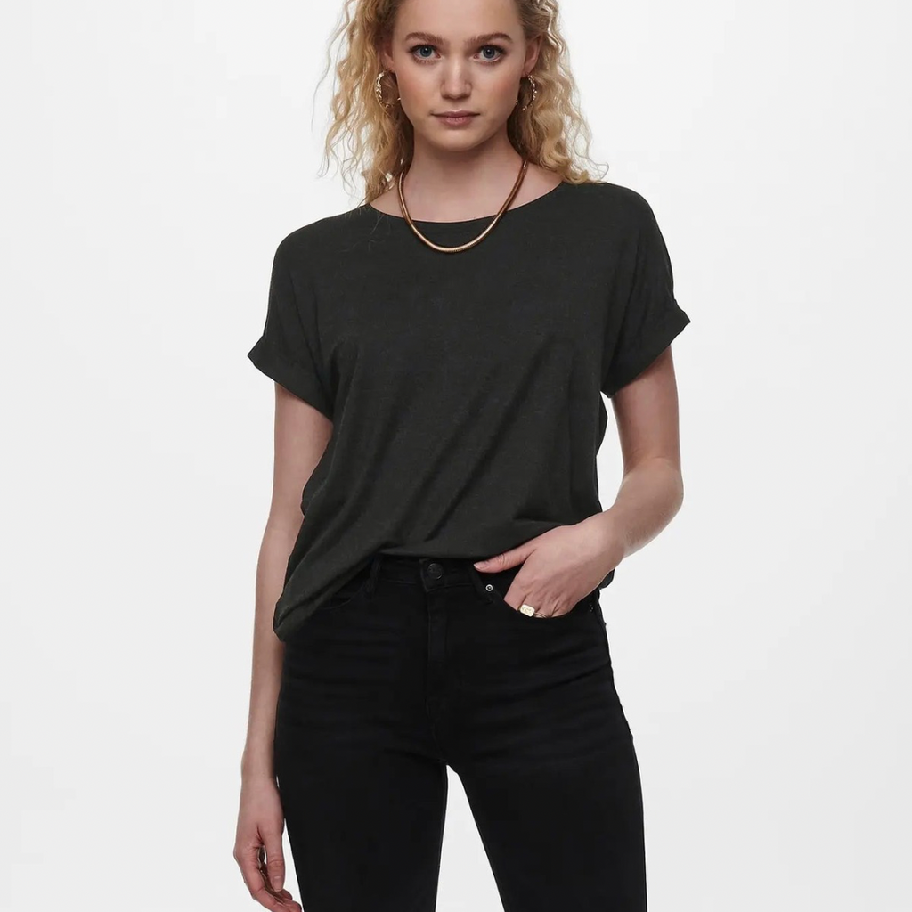 ONLY - T-SHIRT - MOSTER - 15106662 - DARK GREY MELANGE