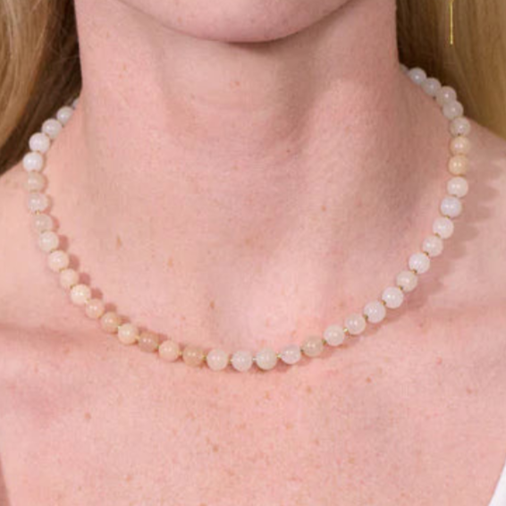 SOÏ - KRYSTAL HALSKÆDE - ROSA JADE