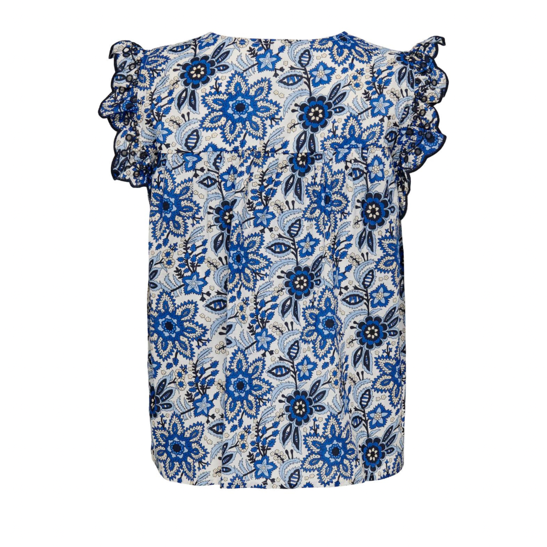 ONLY - TOP - KATIE 15324292 - DAZZLING BLUE LOVELY ORNAMENT