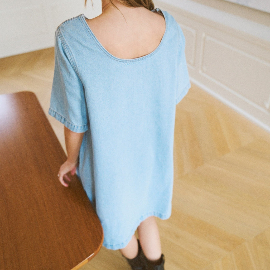 ONLY - DENIMKJOLE - GIGI 15339026 - LIGHT BLUE DENIM