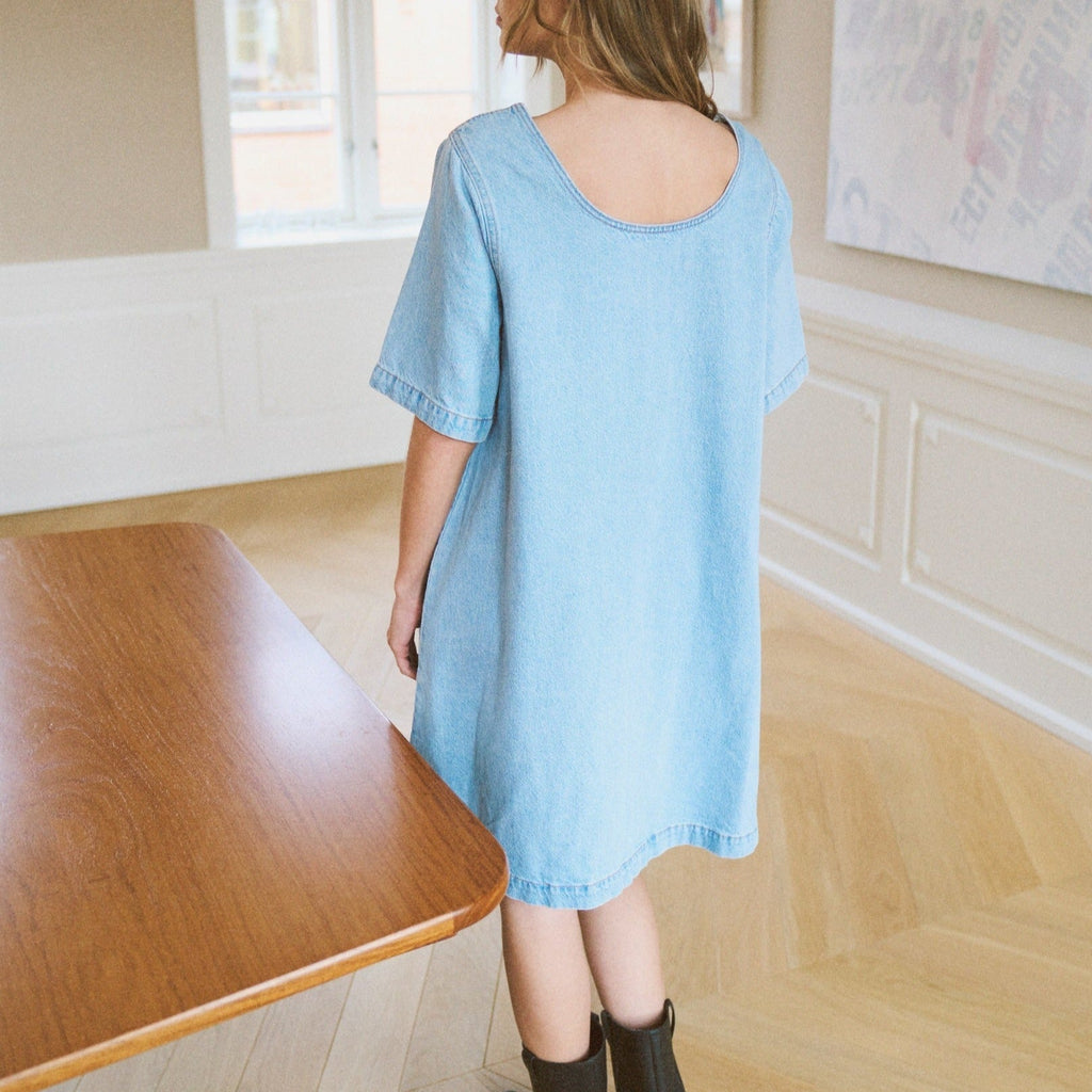 ONLY - DENIMKJOLE - GIGI 15339026 - LIGHT BLUE DENIM