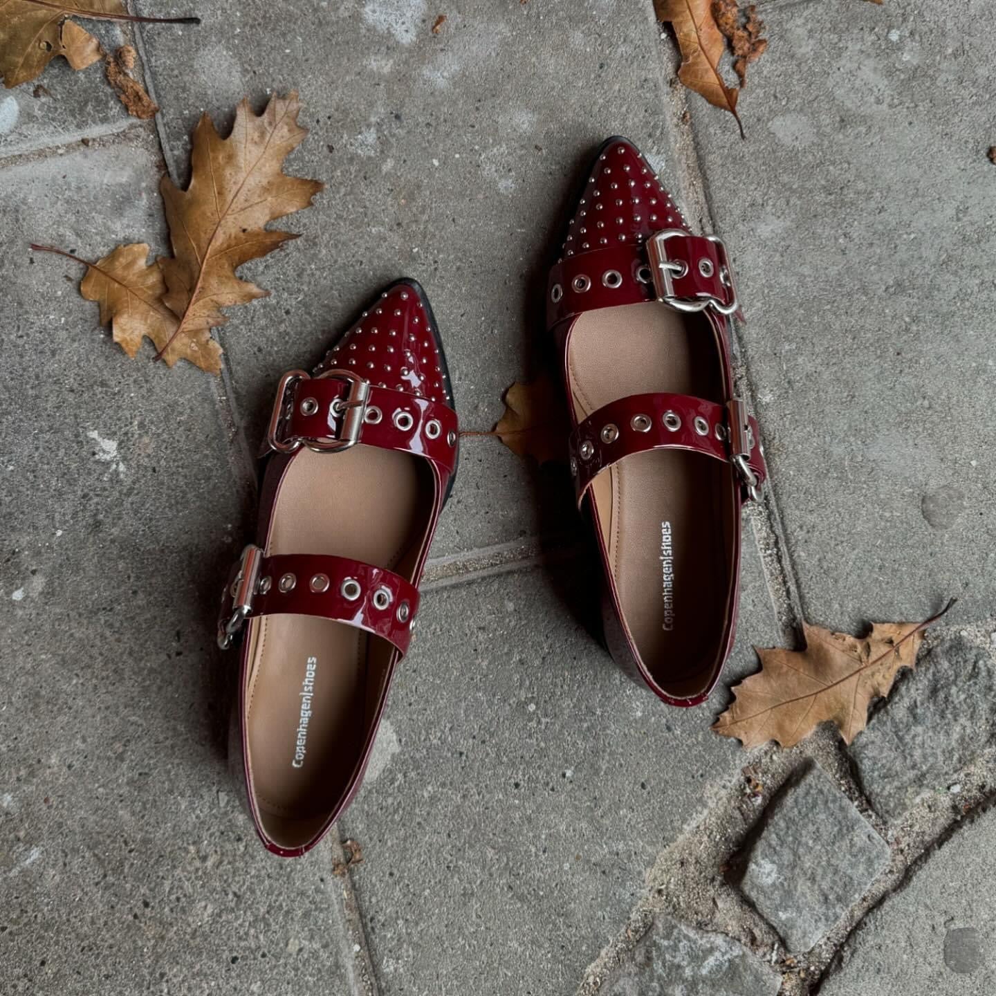 COPENHAGEN SHOES - BALLERINA - FUTURE VIBES PATENT - BORDO