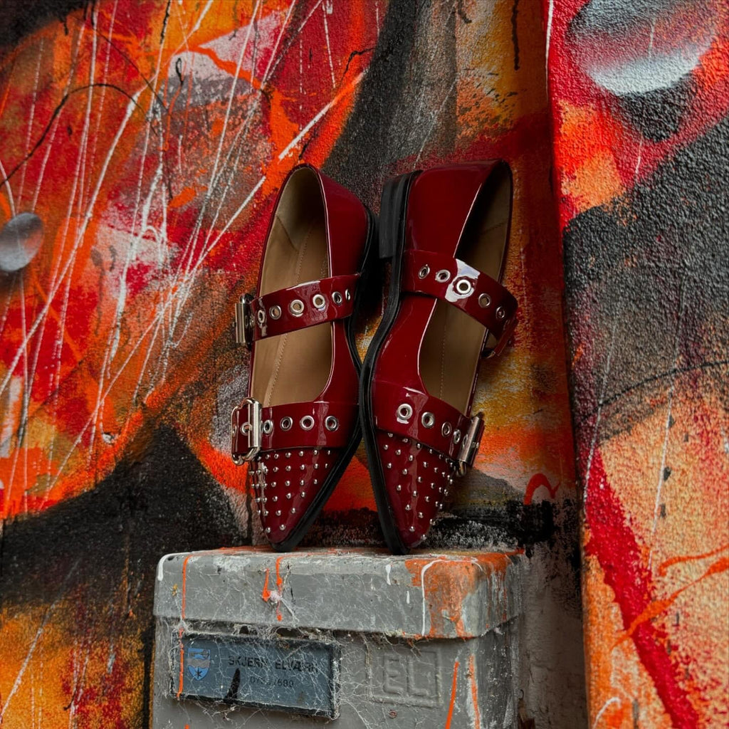 COPENHAGEN SHOES - BALLERINA - FUTURE VIBES PATENT - BORDO