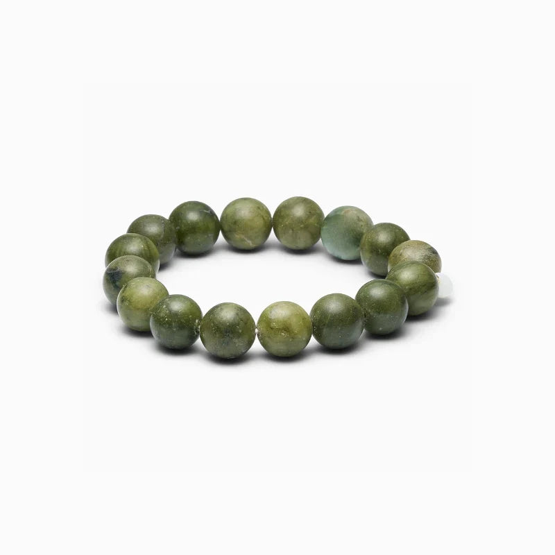 SOÏ - KRYSTAL ARMBÅND - CHUNKY SOUTHERN JADE 12 MM.