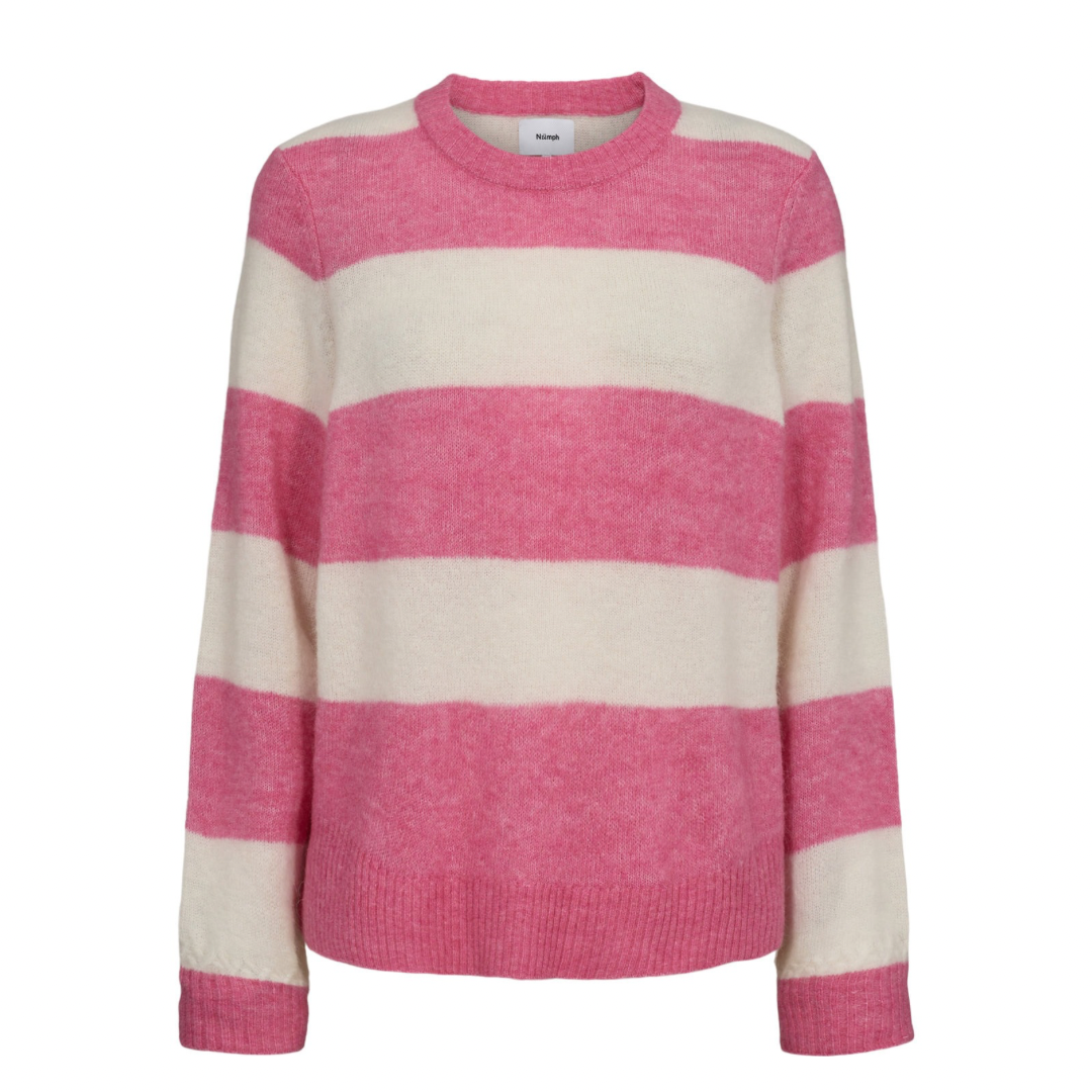 NÜMPH - STRIK - RIETTE BIG STRIPE 705113 - PINK COSMOS