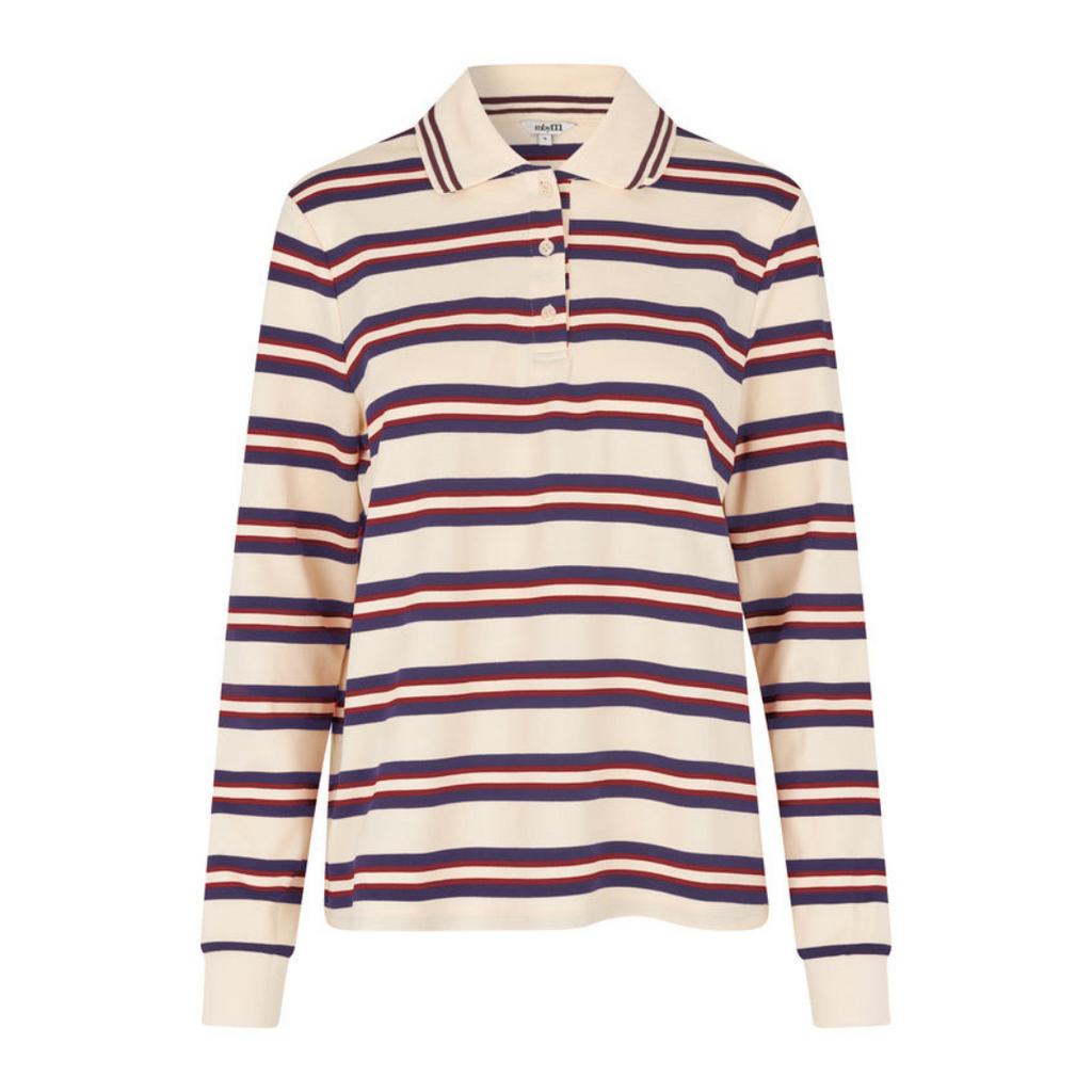 MBYM - POLO - POLLA 61790190 - NAVY/BORDEAUX STRIPE
