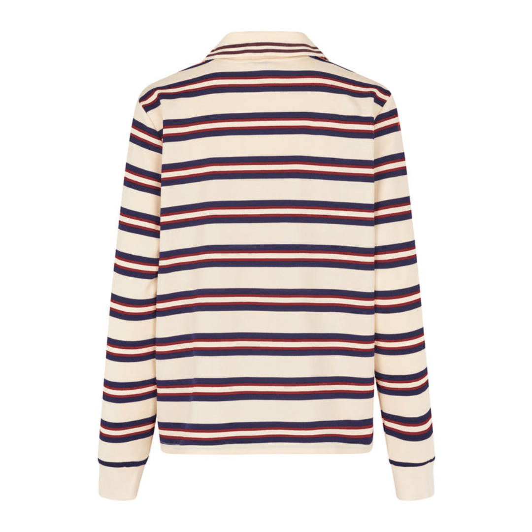 MBYM - POLO - POLLA 61790190 - NAVY/BORDEAUX STRIPE
