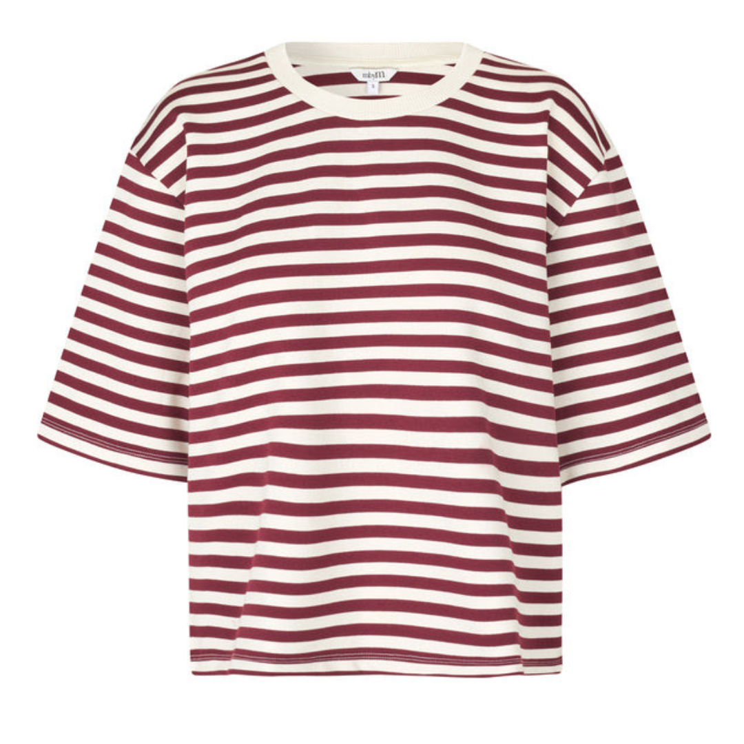 MBYM - T-SHIRT - EMRYS 56589020 - BORDEAUX SUGAR STRIPE
