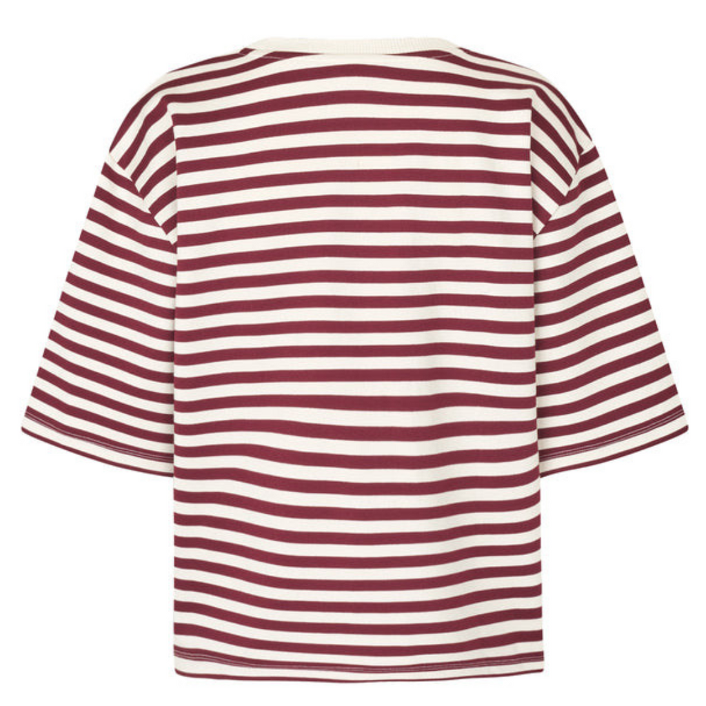 MBYM - T-SHIRT - EMRYS 56589020 - BORDEAUX SUGAR STRIPE