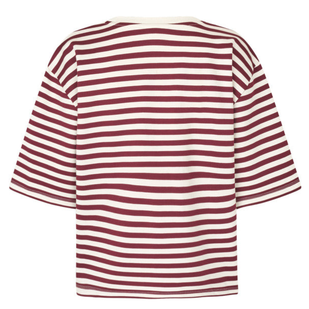 MBYM - T-SHIRT - EMRYS 56589020 - BORDEAUX SUGAR STRIPE