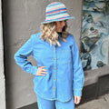 NÜMPH - DENIMSKJORTE - AMBER 705020 - LIGHT BLUE DENIM