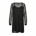 VERO MODA - KJOLE - LEILANI 10318057 - BLACK SEQUINS