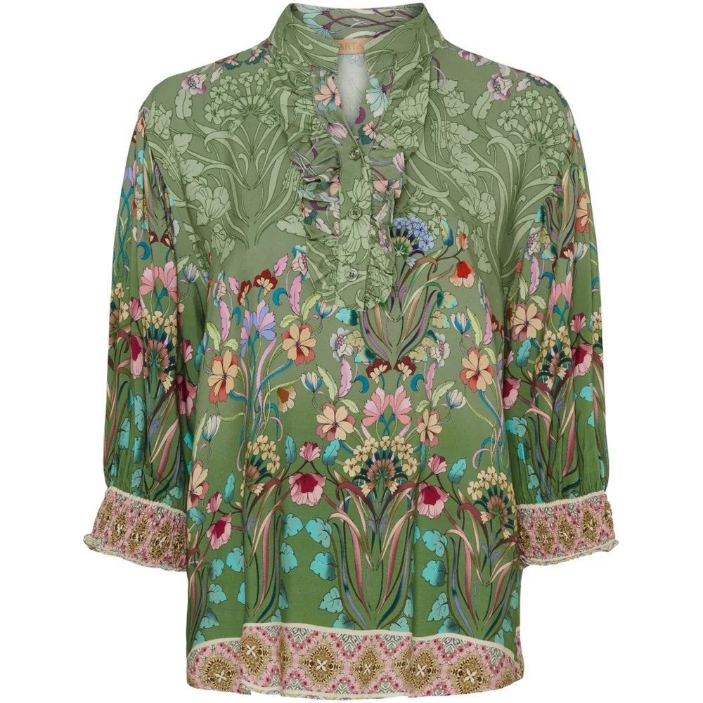MARTA DU CHATEAU - BLUSE - UNNUR 6317 - 361 KAKI