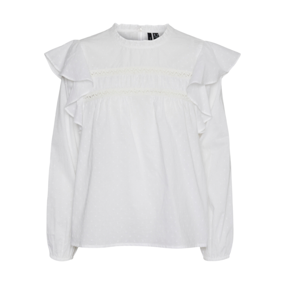VERO MODA - BLUSE - TRINE 10309038 - SNOW WHITE