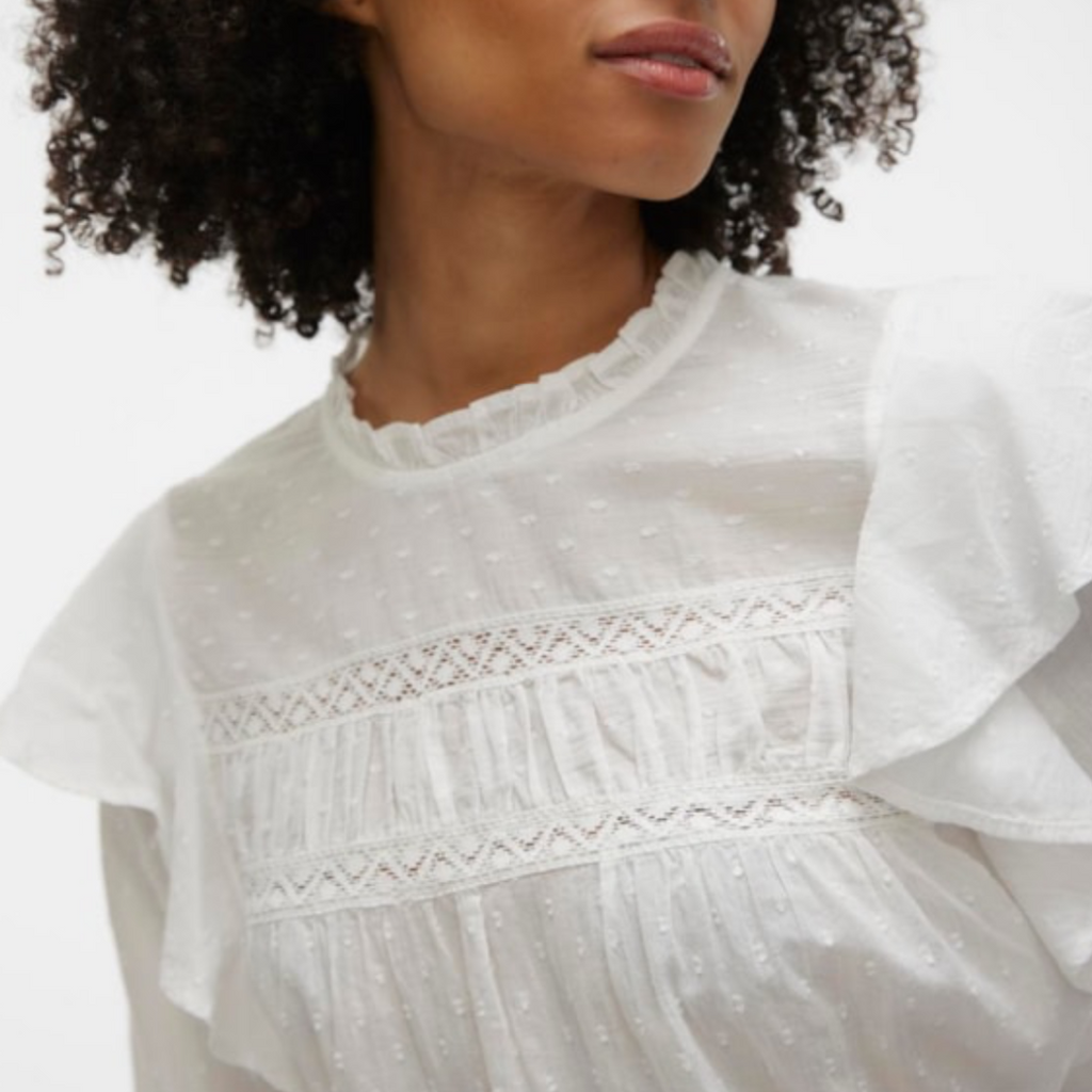 VERO MODA - BLUSE - TRINE 10309038 - SNOW WHITE