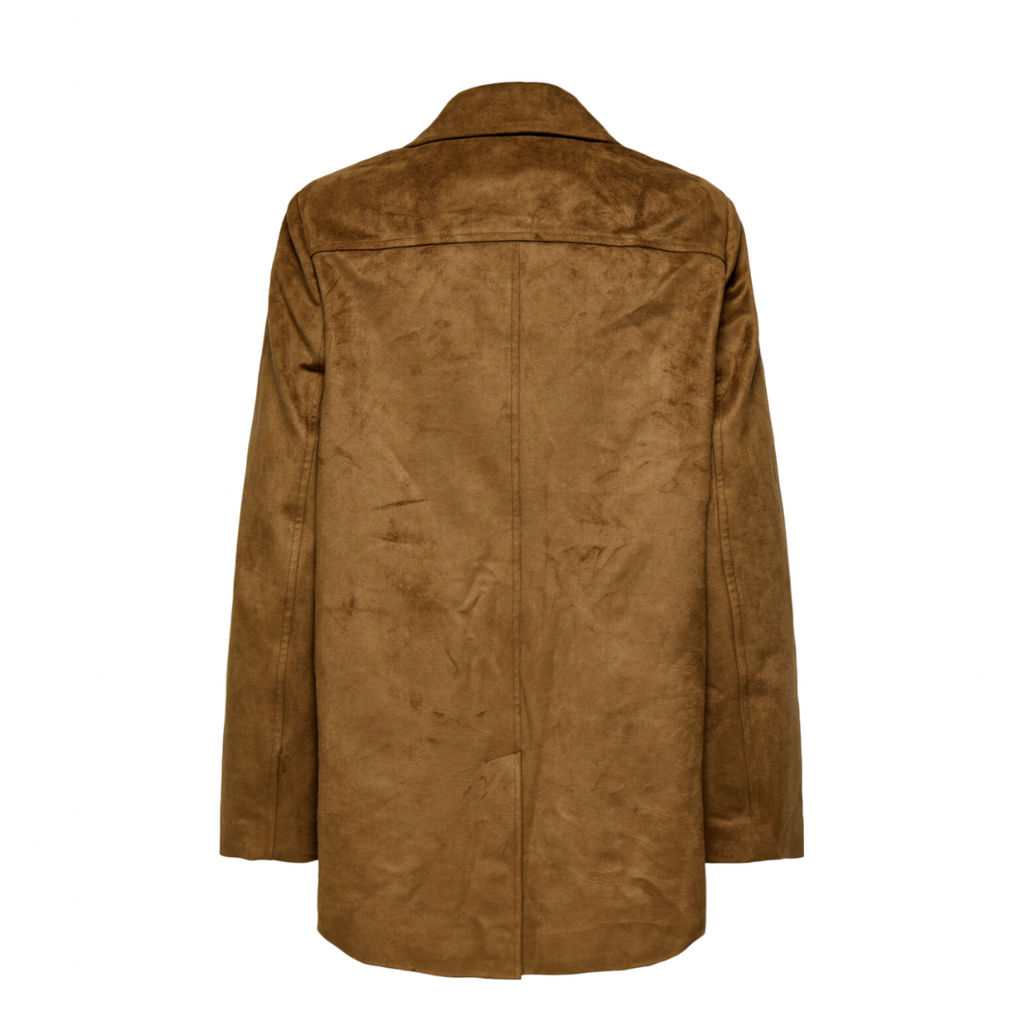 ONLY - BLAZER - TULIP FAUX SUEDE 15356927 - COGNAC