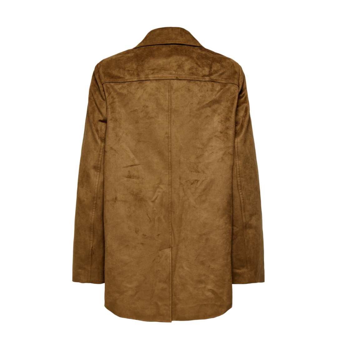 ONLY - BLAZER - TULIP FAUX SUEDE 15356927 - COGNAC