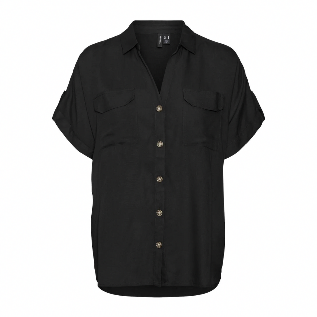 VERO MODA - SKJORTE - BUMPY 10310139 - SORT