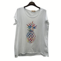 MARTA DU CHATEAU - T-SHIRT - MARIE 1535 - WHITE PINEAPPLE
