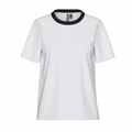 PIECES - T-SHIRT - RIA 17140802 - BRIGHT WHITE/CONTRAST BLACK