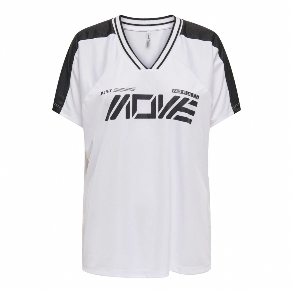 ONLY - TRØJE - BELLA SPORT 15353758 - BRIGHT WHITE MOVE IN BLACK