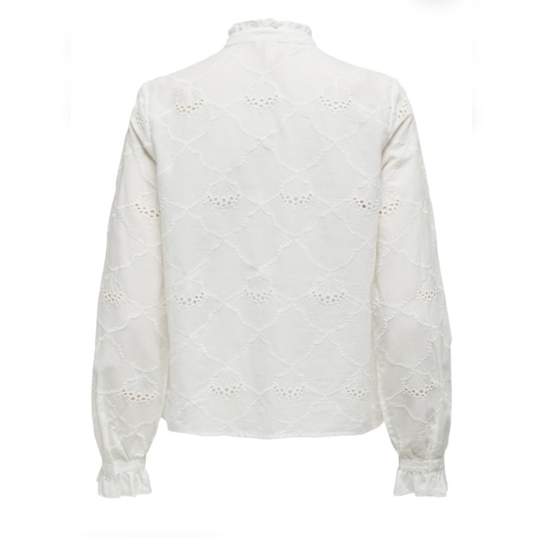 ONLY - SKJORTE - NEW VANESSA 15328875 - CLOUD DANCER