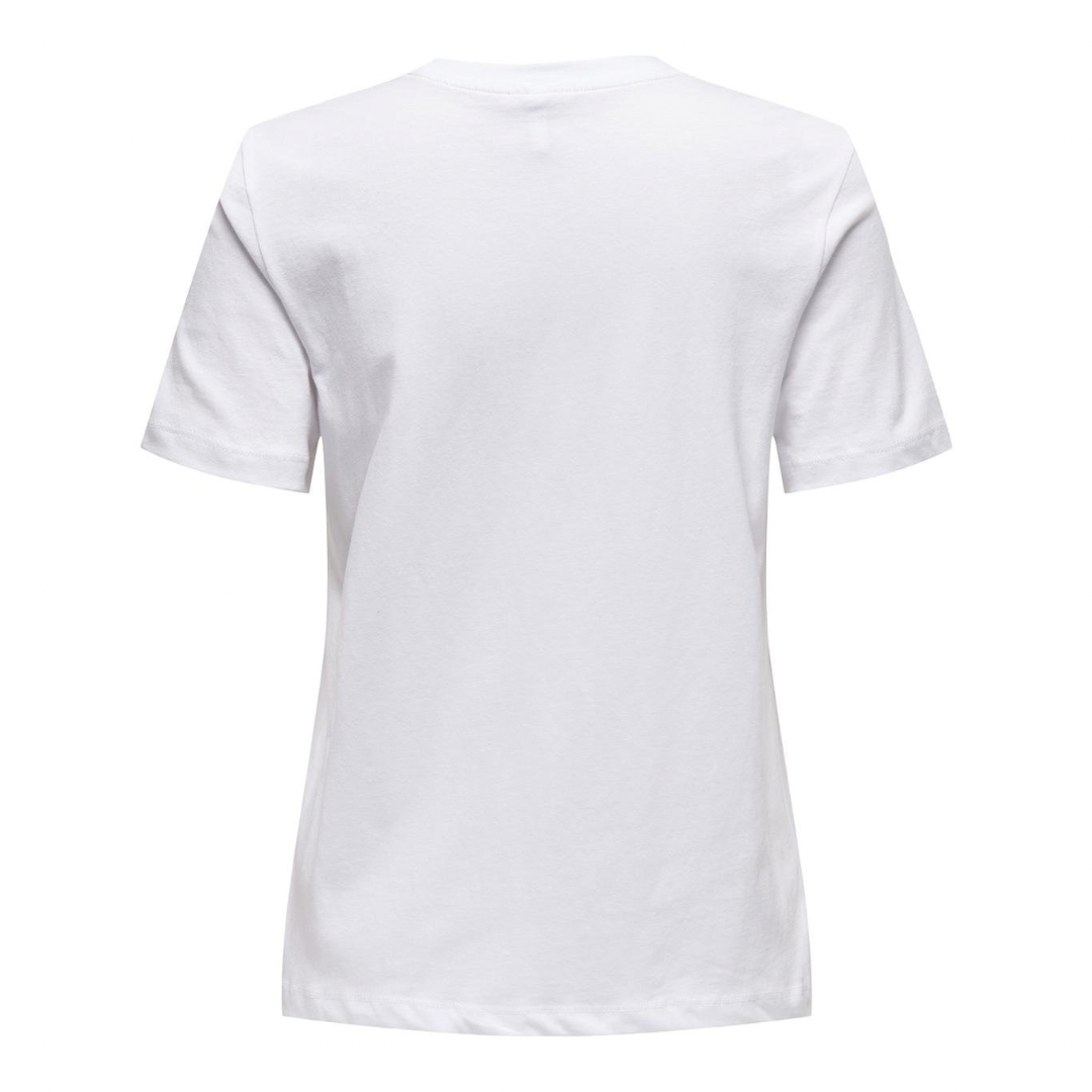 ONLY - T- SHIRT - KETTY 15288473 - WHITE LEMON