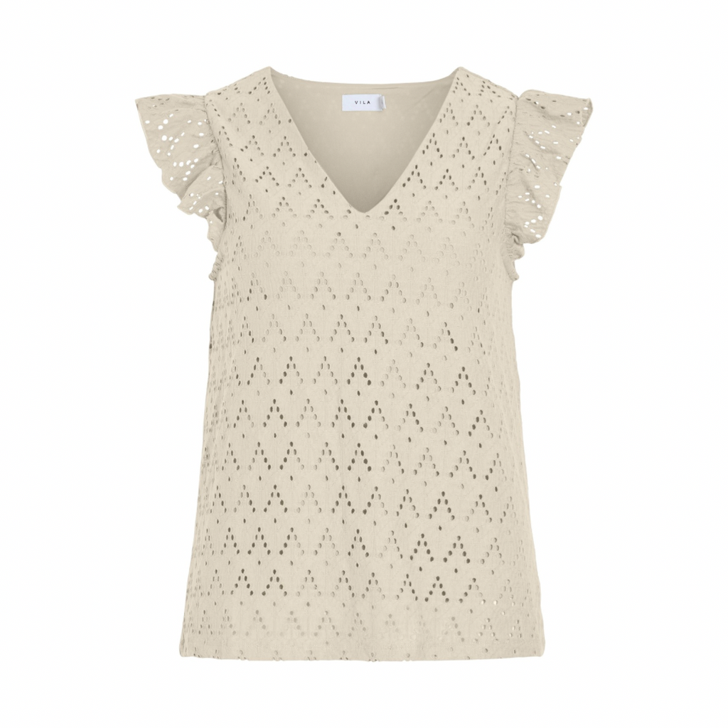 VILA - TOP - MALINA 14104110 - BIRCH
