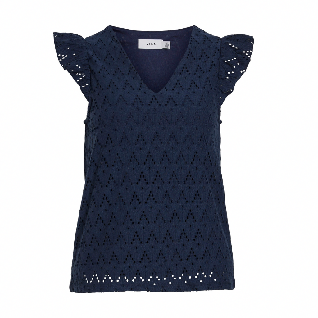 VILA - TOP - MALINA 14104110 - NAVY BLAZER